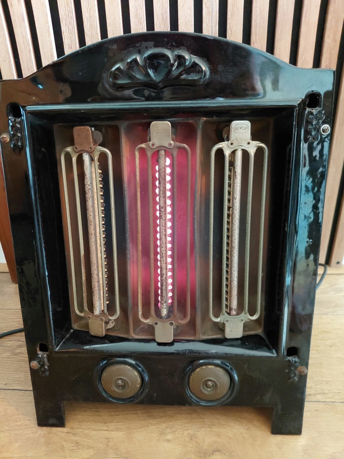 Antieke Inventum spiraalkachel uit circa 1920, Ophalen, Gebruikt, Elektrisch, Vrijstaand