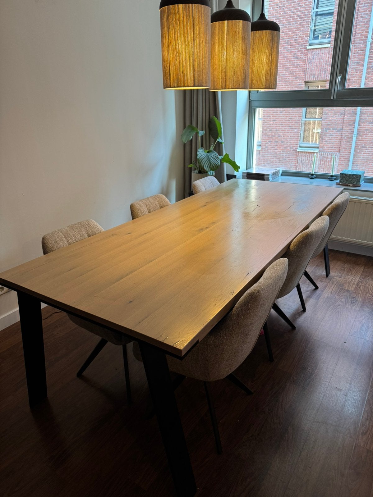 Eetkamertafel Enzo Luca - Oblungo, Ophalen, Eikenhout, 200 cm of meer, 50 tot 100 cm
