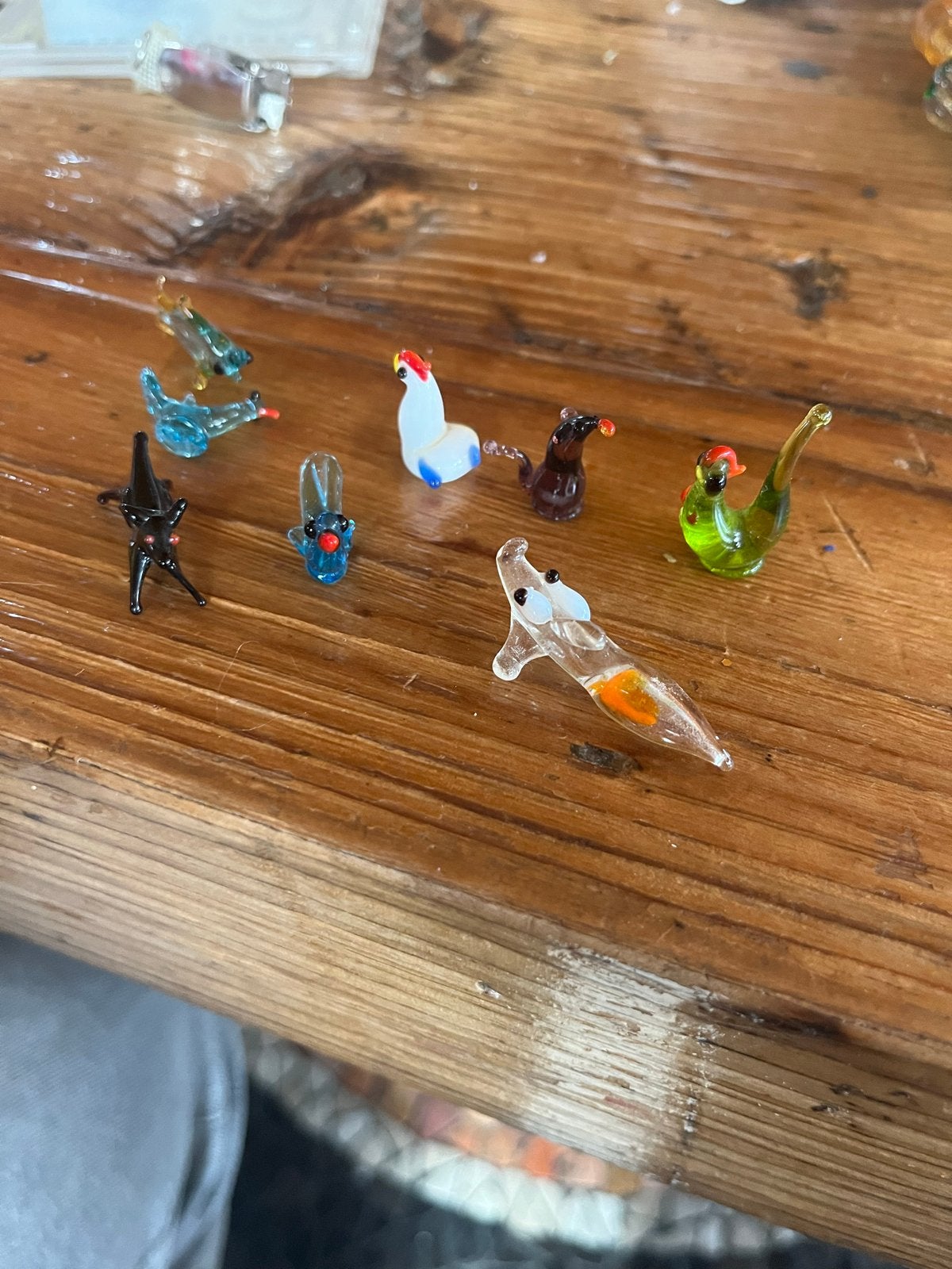 Set van 7 Mini Murano Glazen Beeldjes - Diverse Dieren, Verzamelen, Ophalen of Verzenden, Zo goed als nieuw