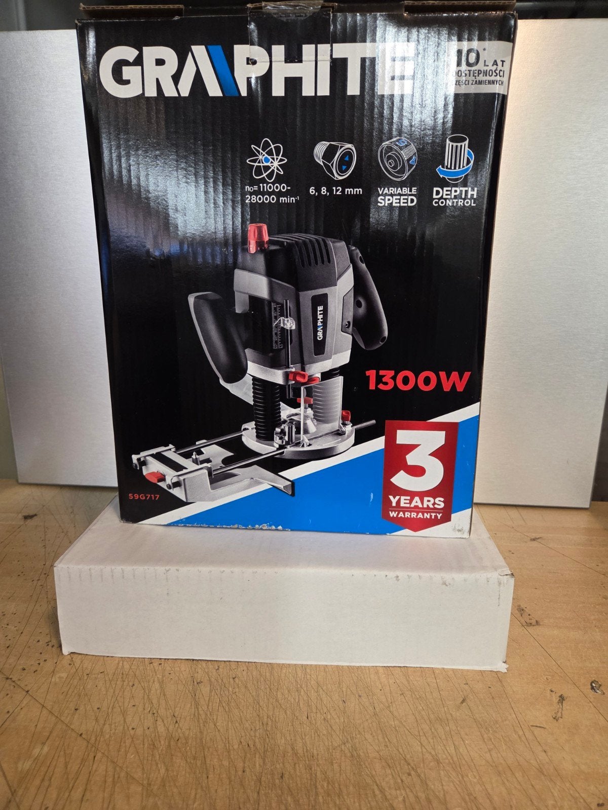 GRAPHITE Bovenfrees 1300W - Nieuw in doos, Nieuw, Ophalen of Verzenden, Bovenfrees, GRAPHITE