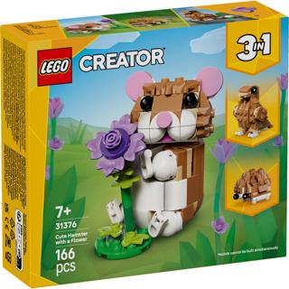 Lego Creator: 31376 Schattige hamster met bloem, ., Nieuw, Ophalen of Verzenden, .