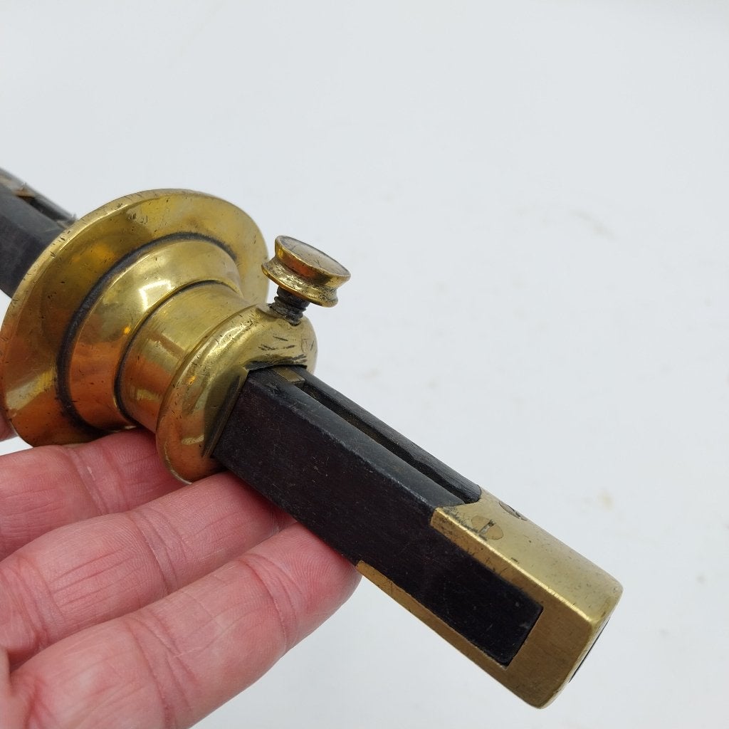 Prachtig Engels Kruishout: messing en ebbenhout (50762-67), Ophalen of Verzenden