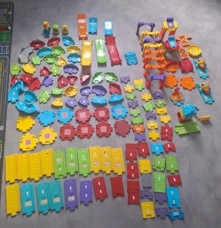 Vtech Toet Toet Auto's Baan incl. 3 auto's, Ophalen, Gebruikt, 2 tot 4 jaar