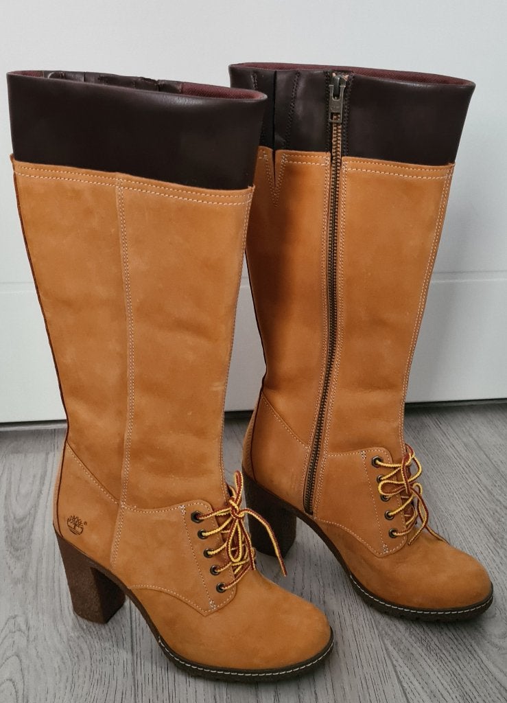 Timberland laarzen maat 37, Hoge laarzen, Bruin, Ophalen of Verzenden, Zo goed als nieuw