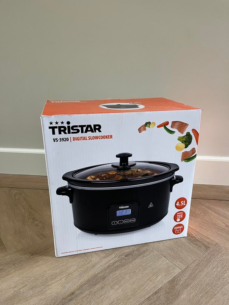 Tristar digitale slowcooker, Witgoed en Apparatuur, Slowcookers, Ophalen of Verzenden, Timer, Nieuw