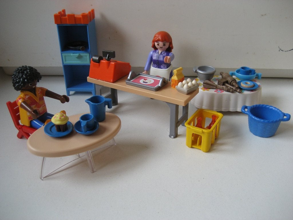 playmobil bakkers cafe, Ophalen of Verzenden, Zo goed als nieuw
