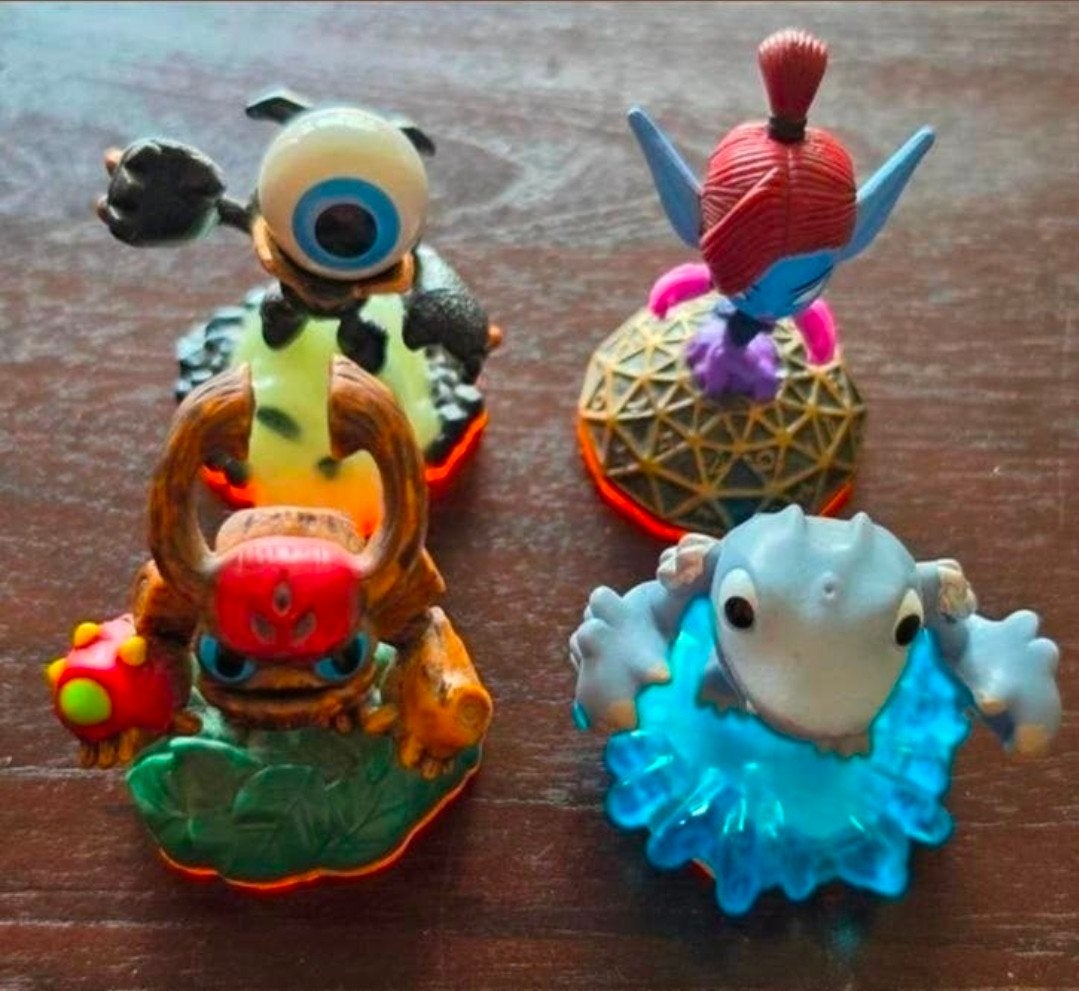 Skylanders Giants mini's (oranje onderkant), Avontuur en Actie, 2 spelers, Ophalen of Verzenden, Zo goed als nieuw
