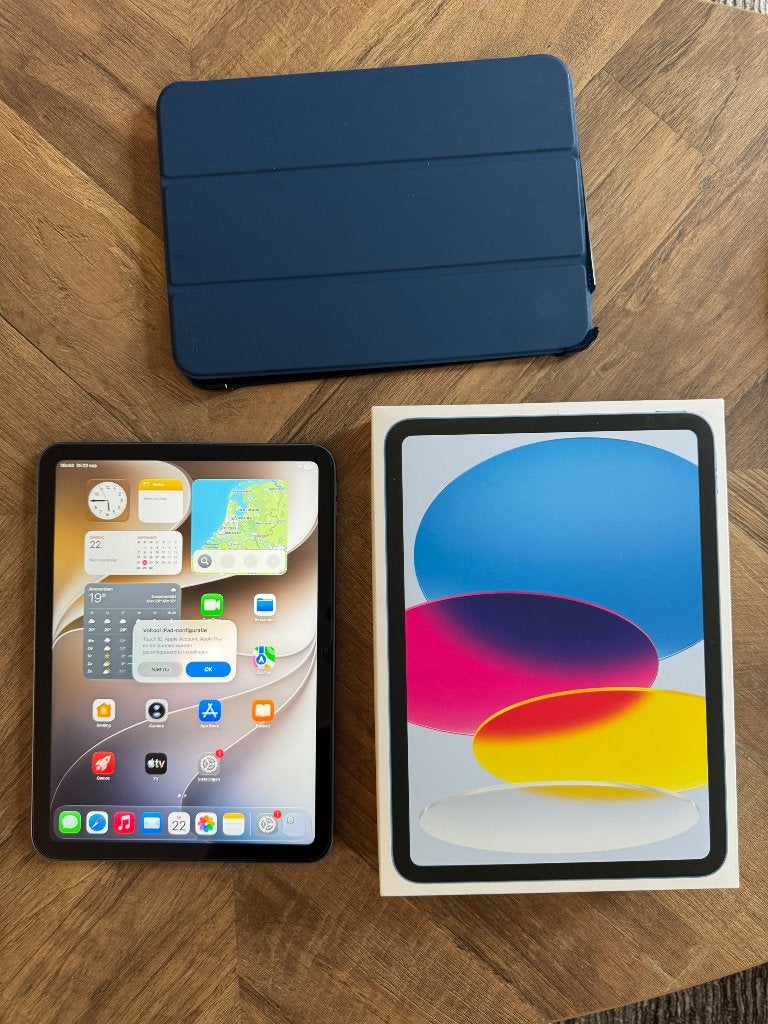 Apple iPad 10e generatie 64GB Wi-Fi Blauw – Nieuwstaat, Computers en Software, Ophalen, 11 inch, Zo goed als nieuw, 64 GB