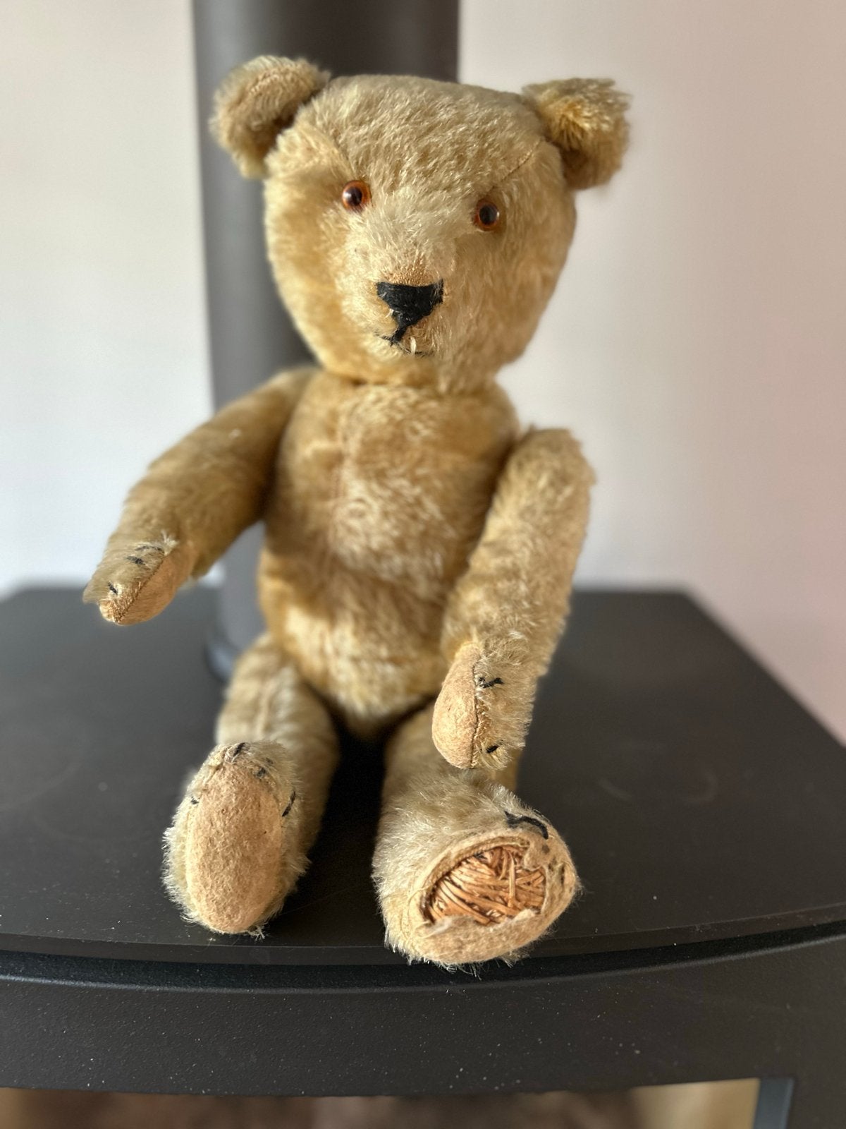 Antieke Brocante Teddybeer met Authentieke Uitstraling, Ophalen of Verzenden
