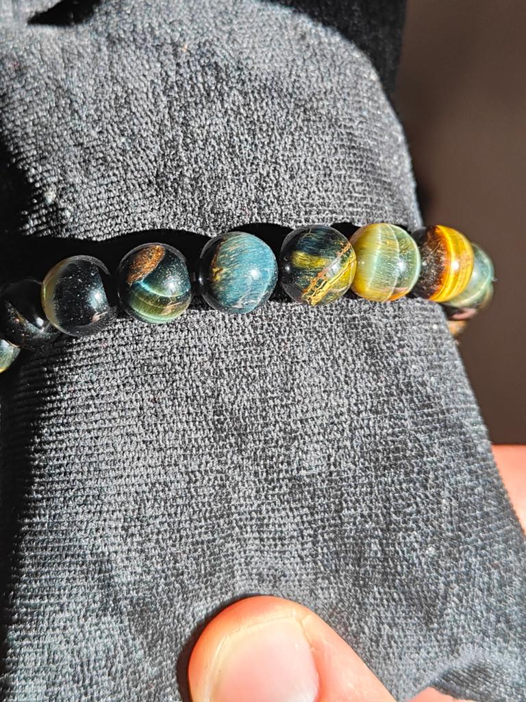 Blauwe tijgeroog armband, Ophalen of Verzenden, Nieuw