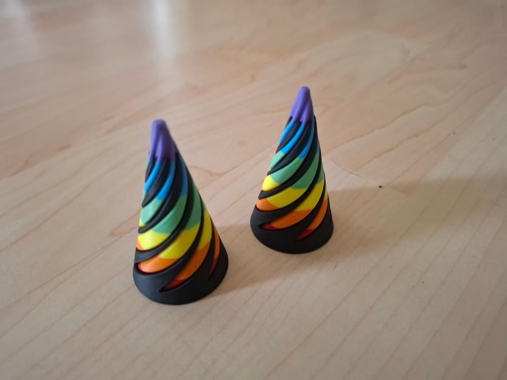 3D Geprinte Regenboog Fidget Speeltjes - Anti-stress, Ophalen of Verzenden, Nieuw, Knutselen