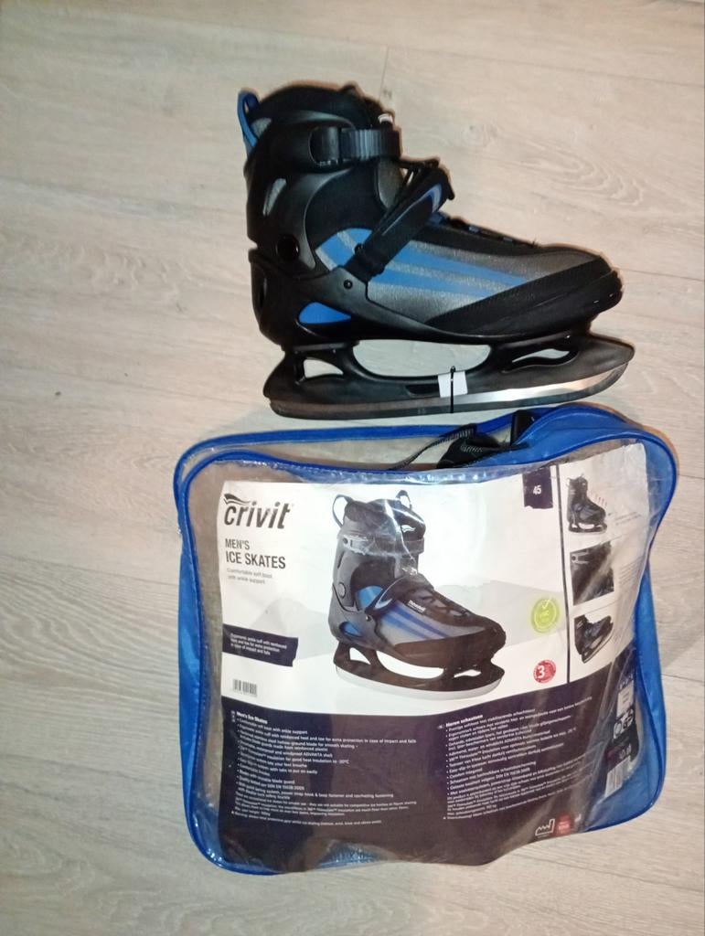 Crivit heren ijshockeyschaatsen, maat 45, zo goed als nieuw, Sport en Fitness, Schaatsen, Ophalen, Zo goed als nieuw, IJshockeyschaatsen