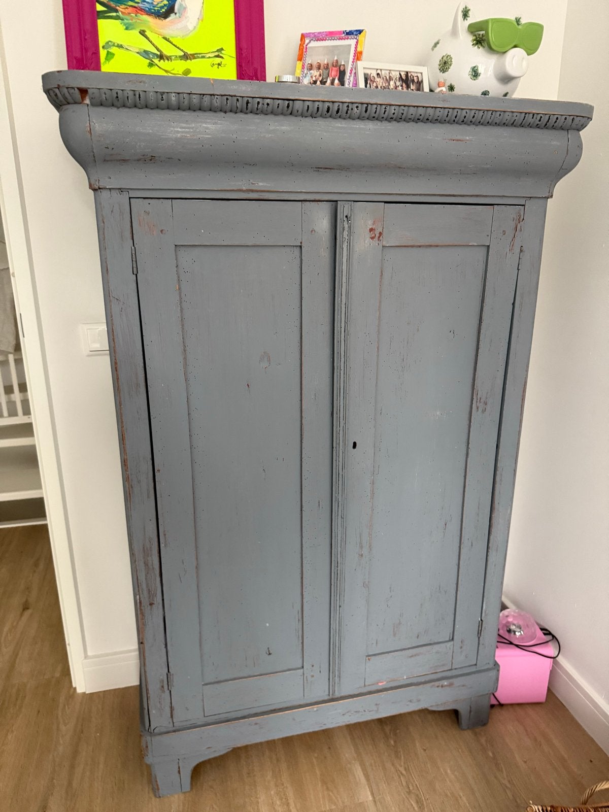 Unieke antieke meidenkast – brocante – uitstekende staat, Huis en Inrichting, Kasten | Kledingkasten, Gebruikt, 100 tot 150 cm