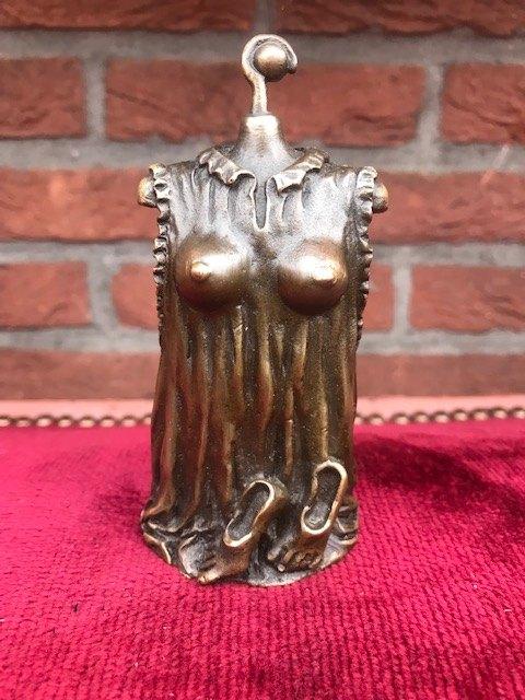 bijzondere bronzen tafelbel, licht erotisch, Antiek en Kunst, Antiek | Koper en Brons, Ophalen of Verzenden, Brons