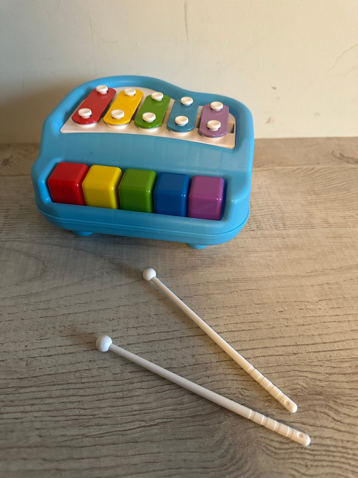 Kleurrijke xylofoon en piano voor baby's, Ophalen of Verzenden, Zo goed als nieuw, Overige typen