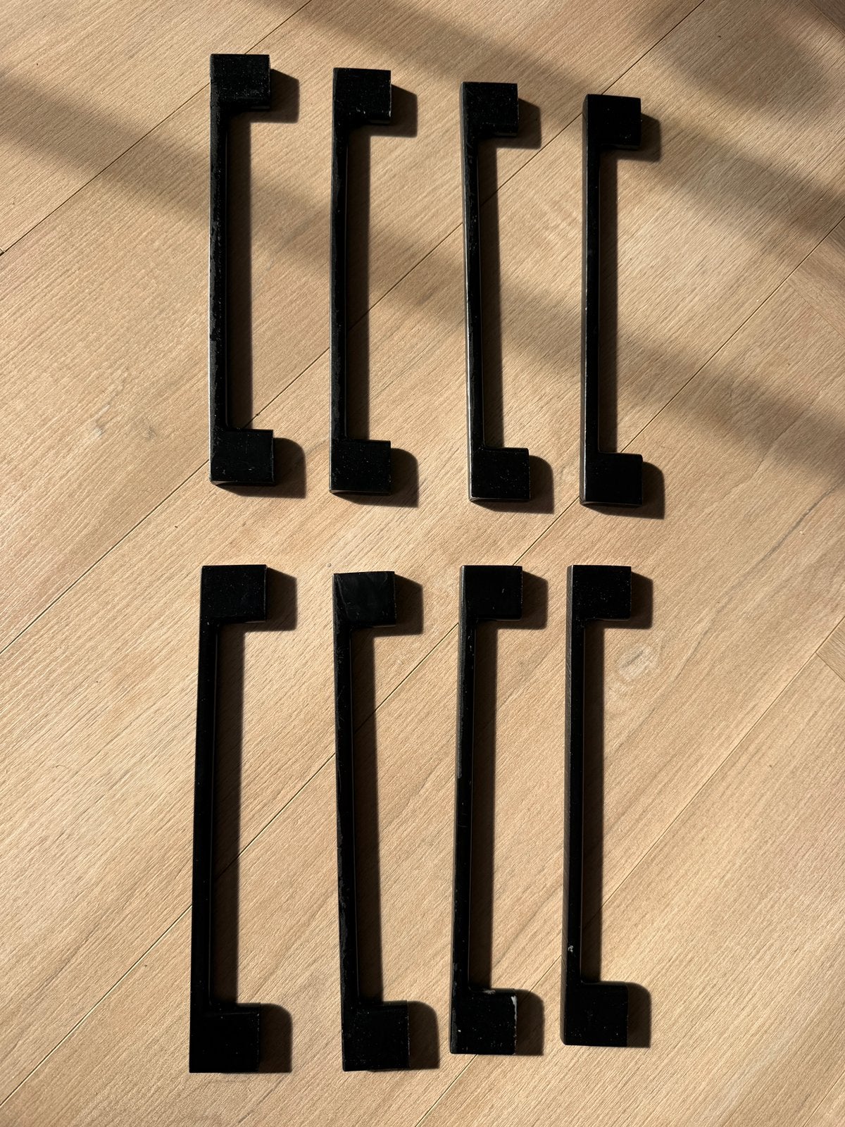 Handgrepen 8 stuks, Minder dan 50 cm, Gebruikt, Zwart, Ophalen of Verzenden