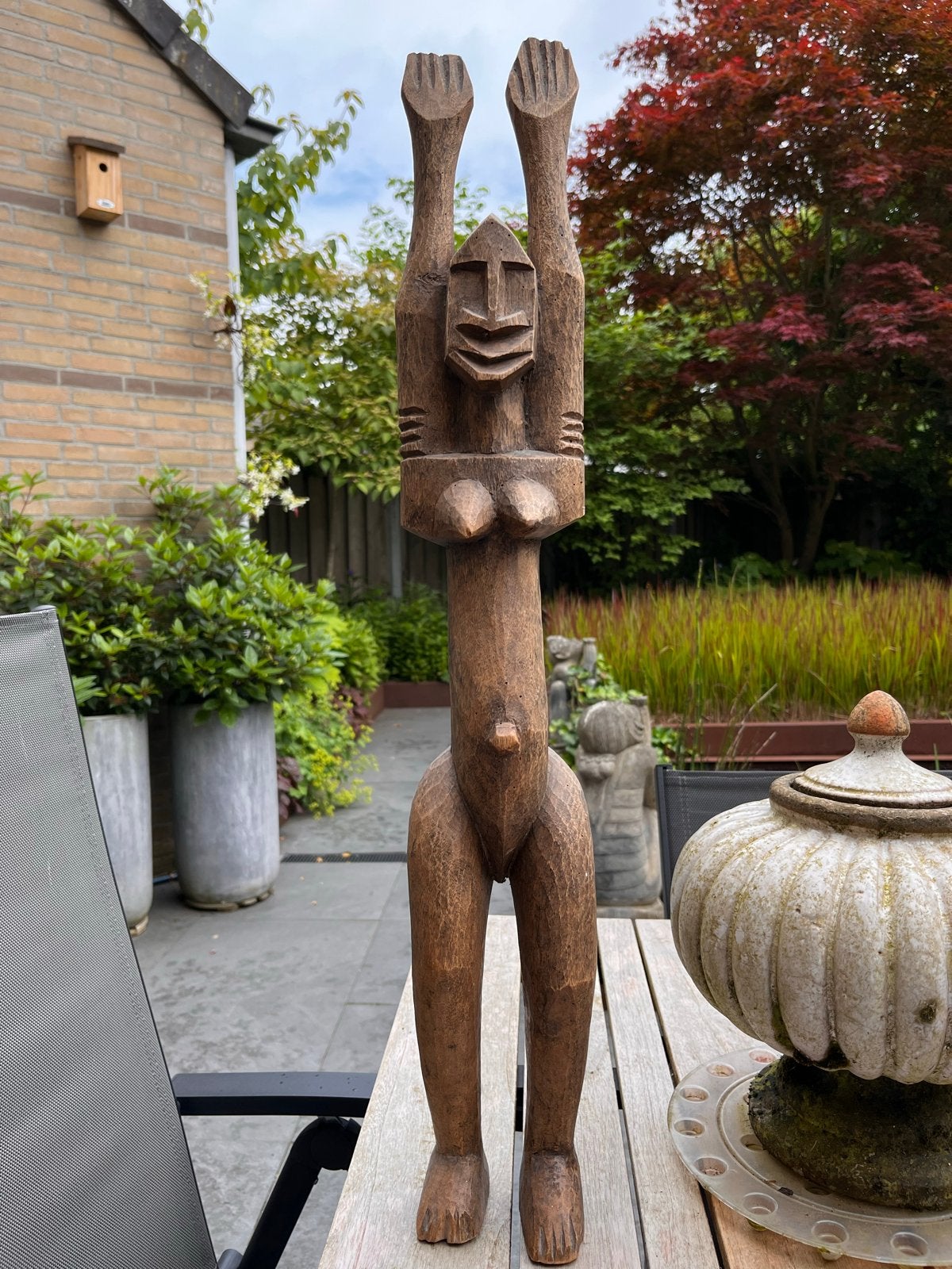 Dogon Voorouderbeeld uit Mali - Handgesneden Hout, Ophalen