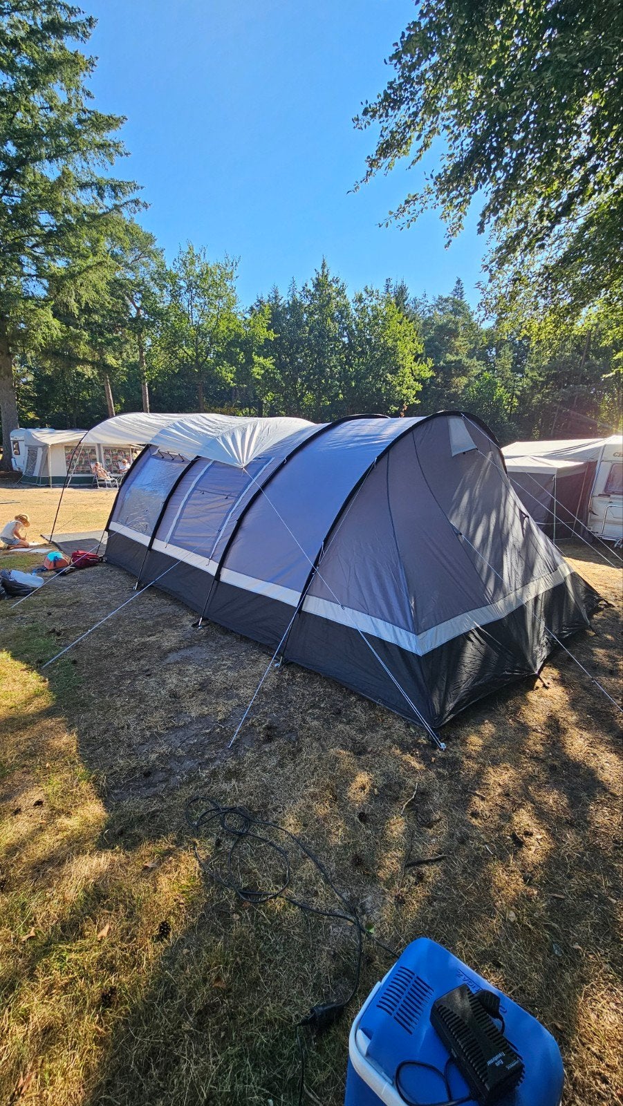 Obelink Lugano 6 plus tunneltent, Caravans en Kamperen, Tenten, Ophalen, Zo goed als nieuw
