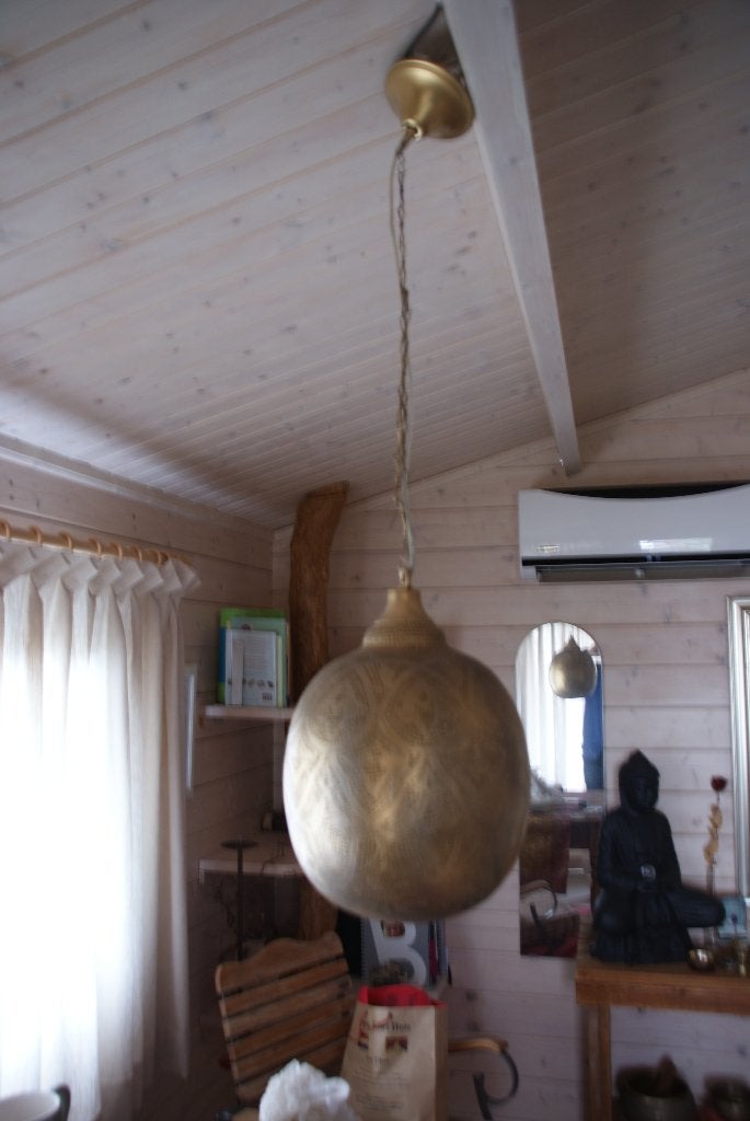 Gouden hanglamp, Ophalen, Marokkaans, Overige fittingen, Zo goed als nieuw