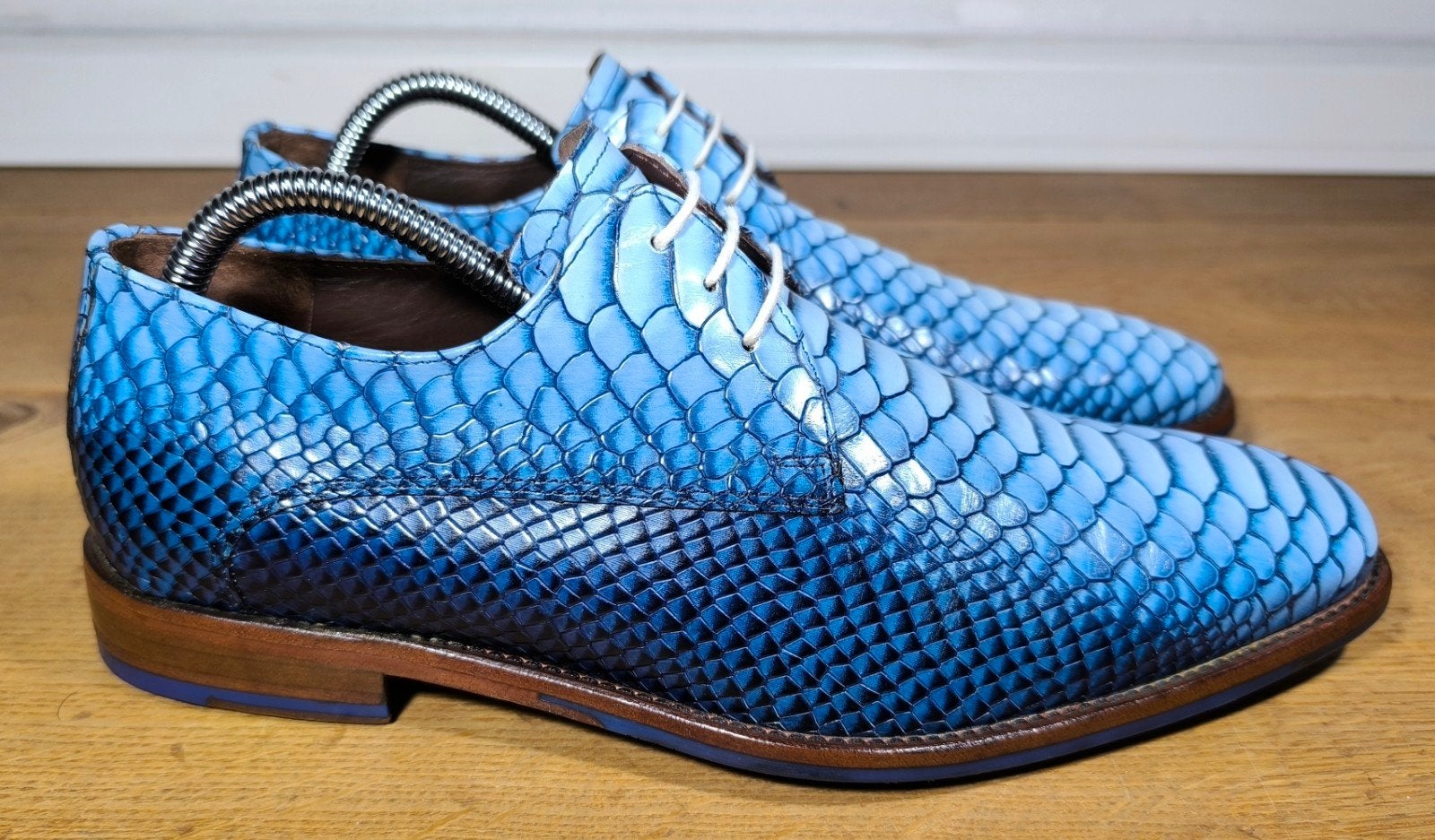Floris van Bommel herenschoenen maat 6 / 40, Blauw, Floris van Bommel, Ophalen of Verzenden, Zo goed als nieuw