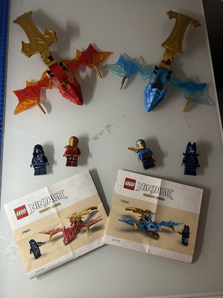 lego ninjago 71801 & 71802, Lego, Ophalen of Verzenden, Compleet, Zo goed als nieuw