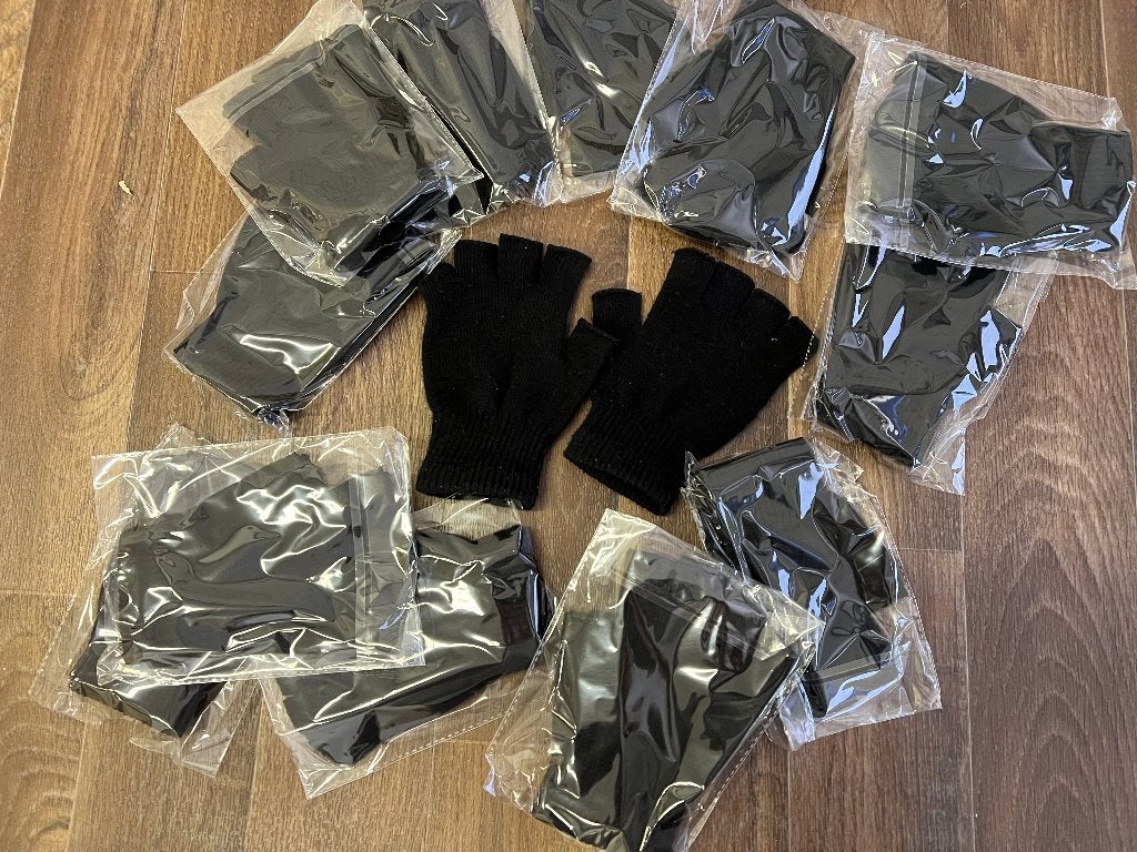 Vingerloze handschoenen zonder vingertoppen vingers zwart, Maat 38/40 (M), S, Nieuw, Ophalen of Verzenden