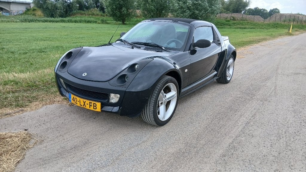 Smart Roadster 0.7 60KW AUT 2003 Zwart, Auto's, Smart, Automaat, Achterwielaandrijving, Zwart, 0 kg