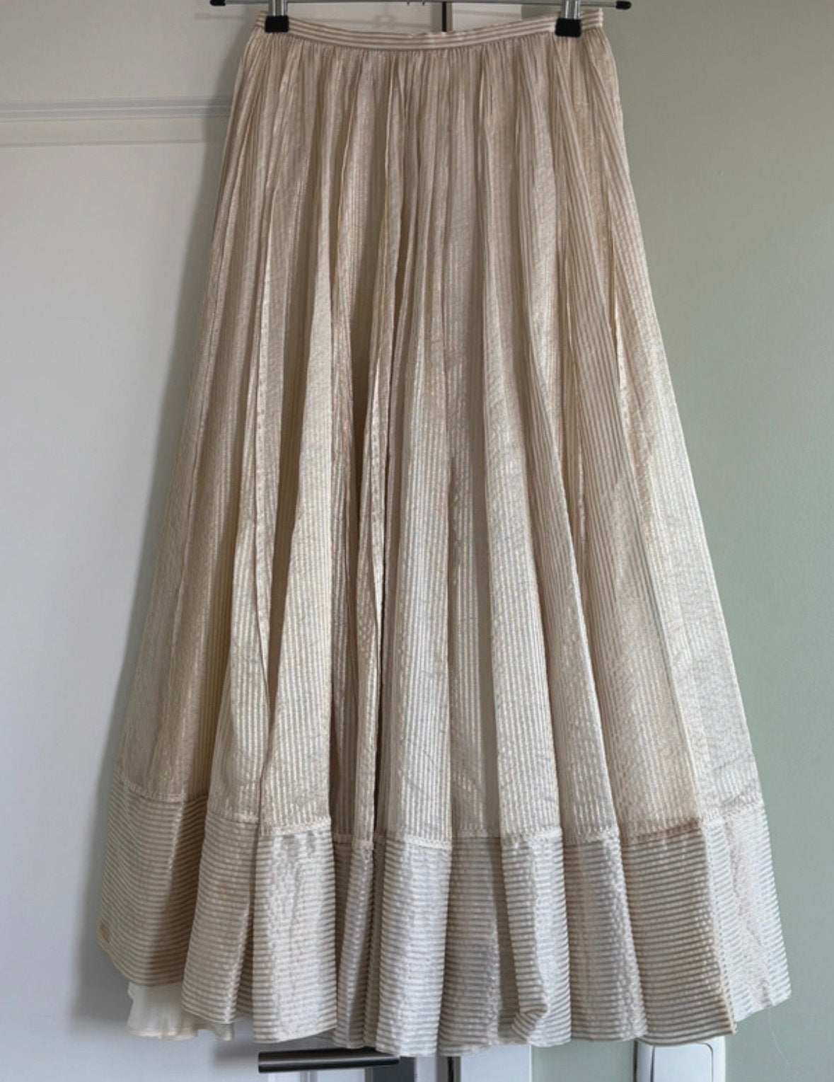 Vintage KENZO Paris 90s Rok, Maat 38/40 (M), Beige, Ophalen of Verzenden, Zo goed als nieuw