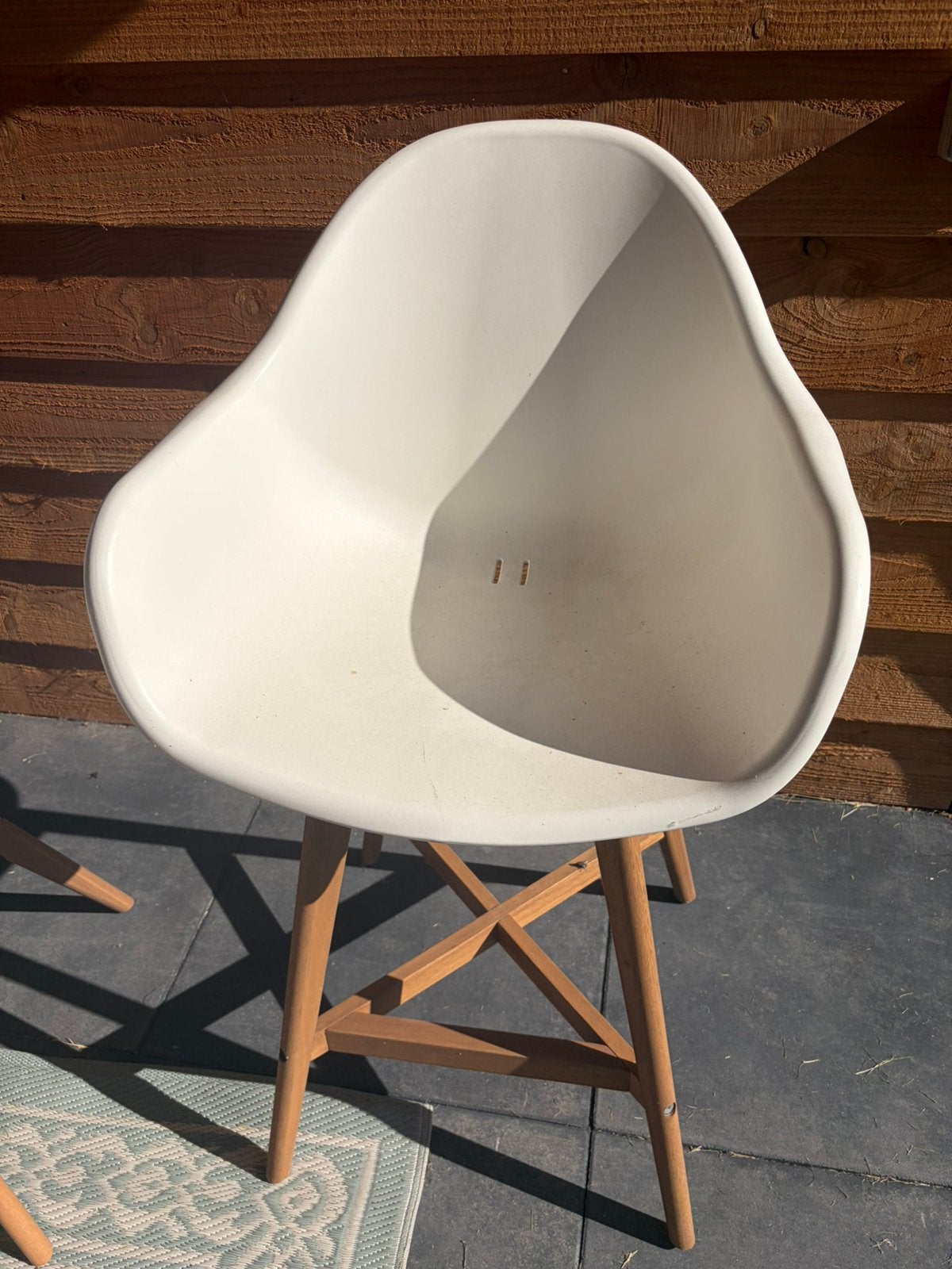 Hoge barkruk (stoel) fanbyn, 2 krukken, Ophalen, Zo goed als nieuw, 60 tot 90 cm