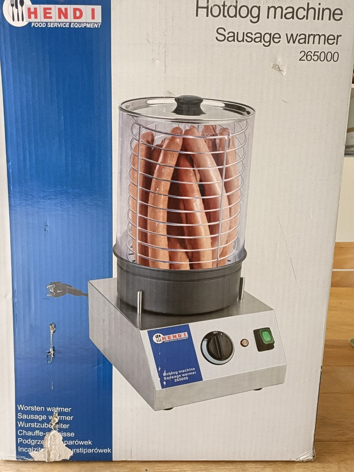 Hendi Hotdog Machine / Worstenwarmer - Model 265000, Ophalen, Zo goed als nieuw