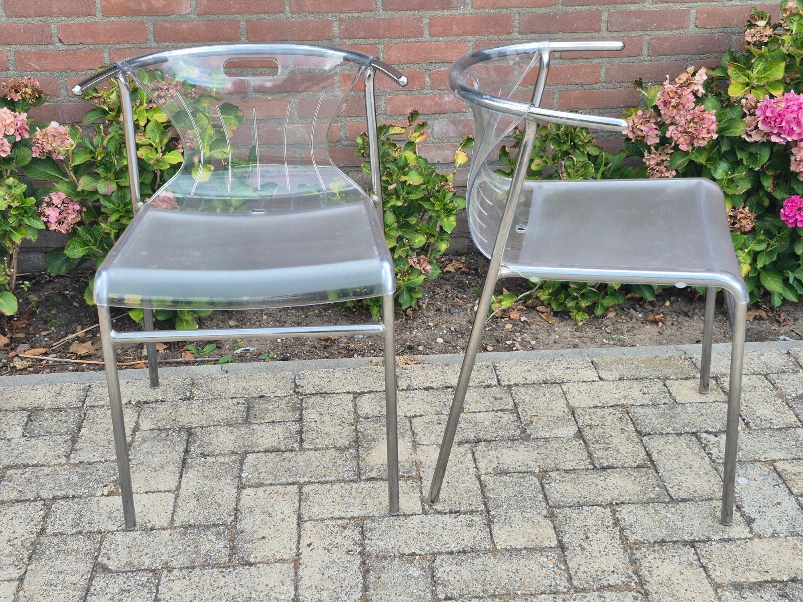 2 Vintage IKEA Elmer designstoelen Knut & Marianne Hagberg, Ophalen, Vintage ikea, Twee, Kunststof