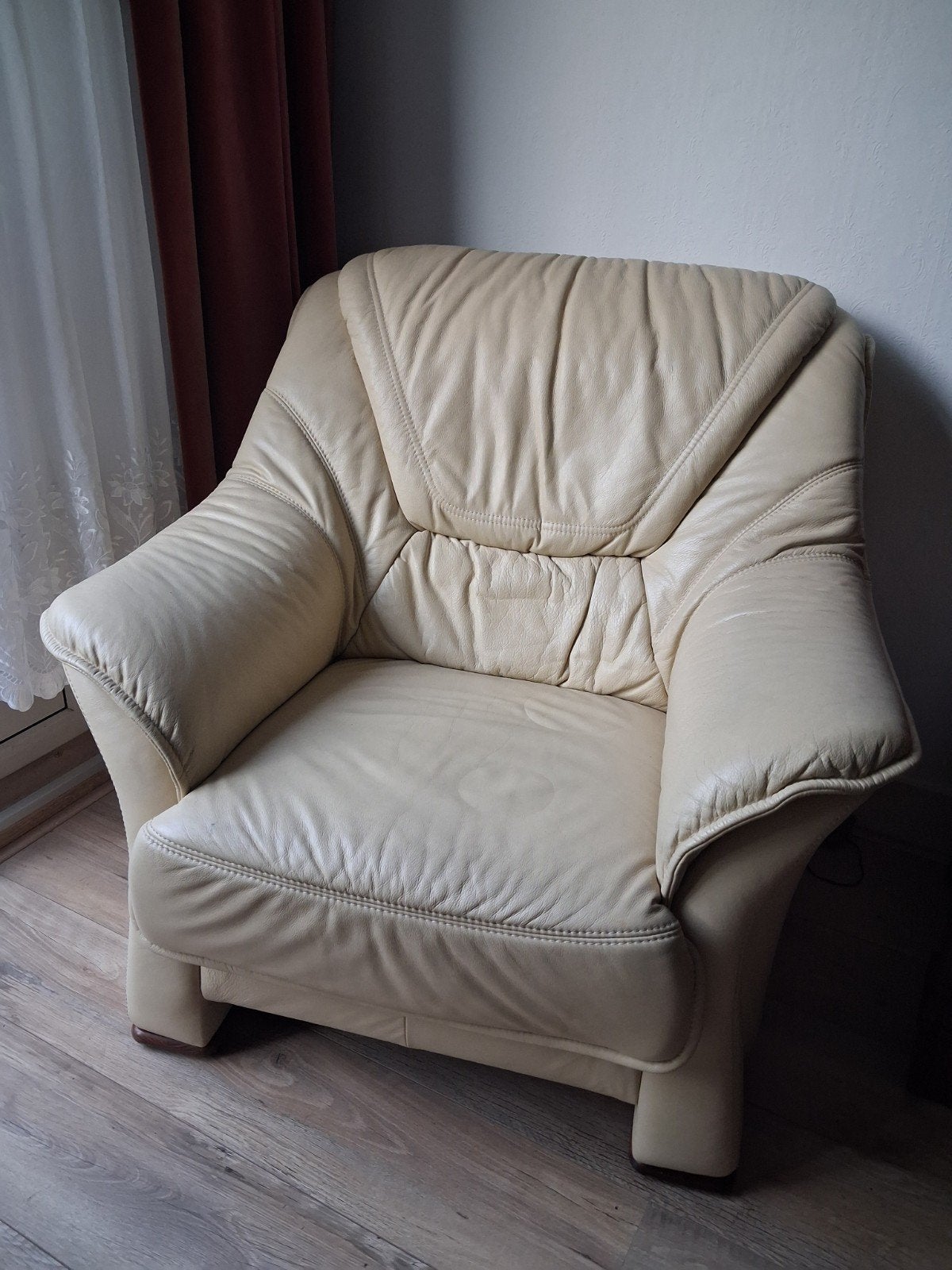 Lederen/Vintage/Fauteuil/Himolla, Huis en Inrichting, Ophalen, Eenpersoons, Molla, Zo goed als nieuw