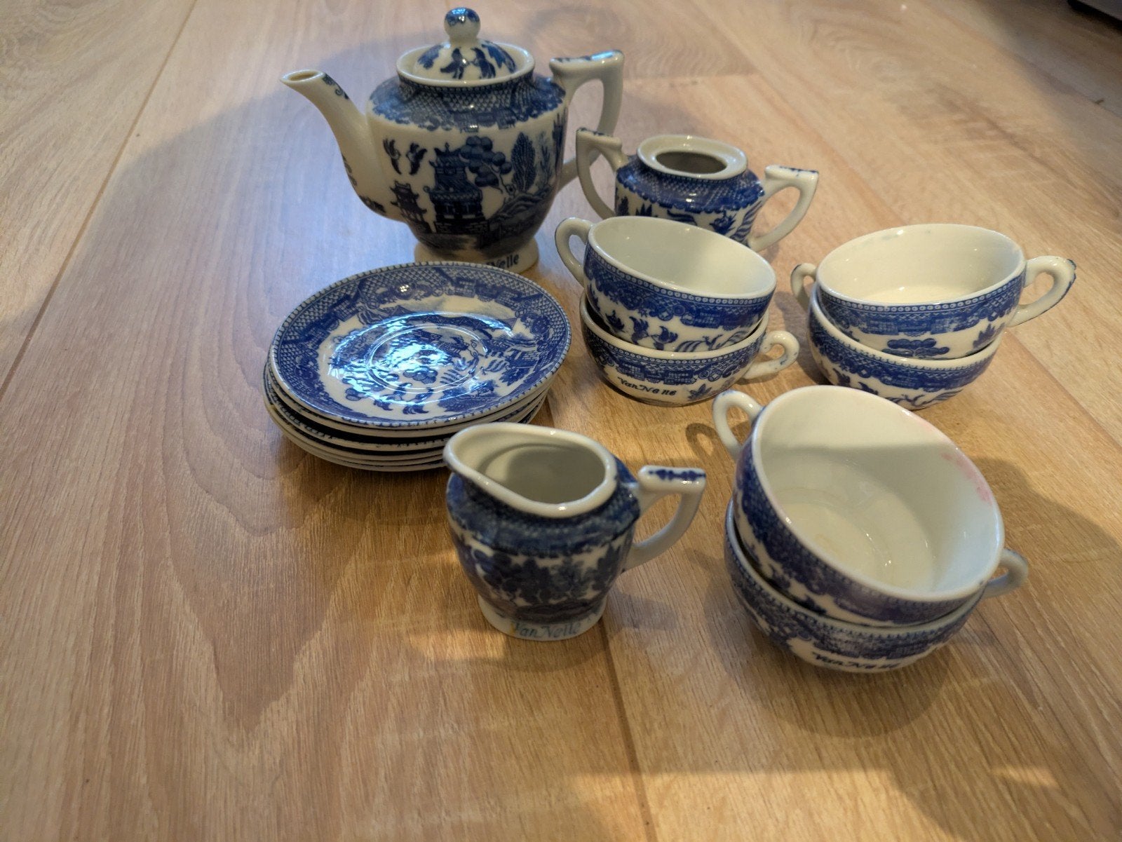 Delfts Blauw theeserviesje - Van Nelle, Ophalen of Verzenden