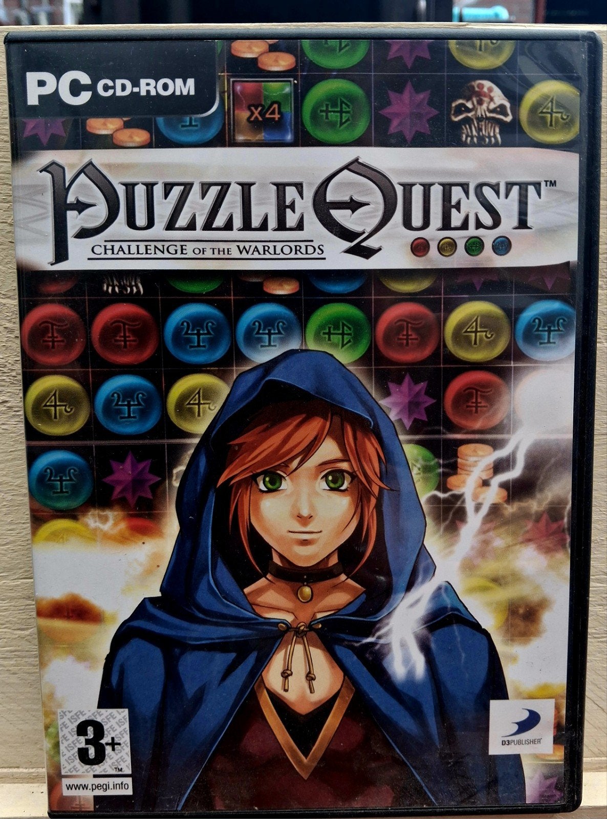Puzzle Quest: Challenge of the Warlords (PC CD-ROM), Spelcomputers en Games, Gebruikt, 1 speler, Eén computer, Ophalen of Verzenden