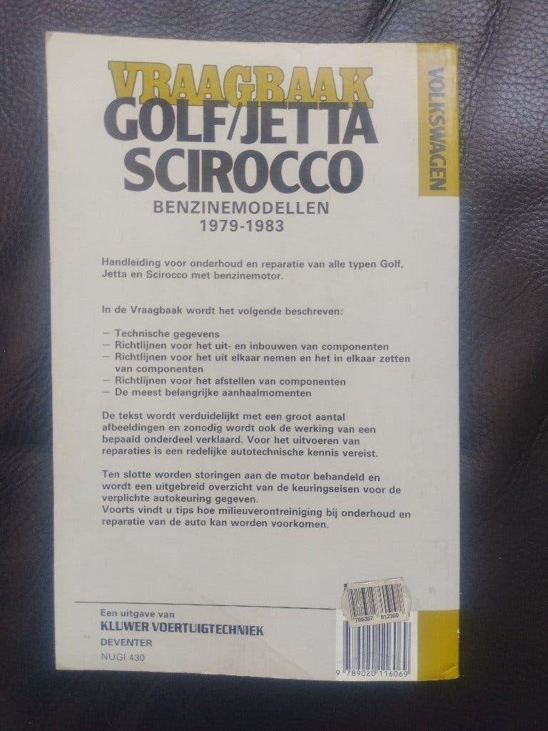 vw golf jetta scirocco werkplaatsboek 1979-1983, Ophalen of Verzenden
