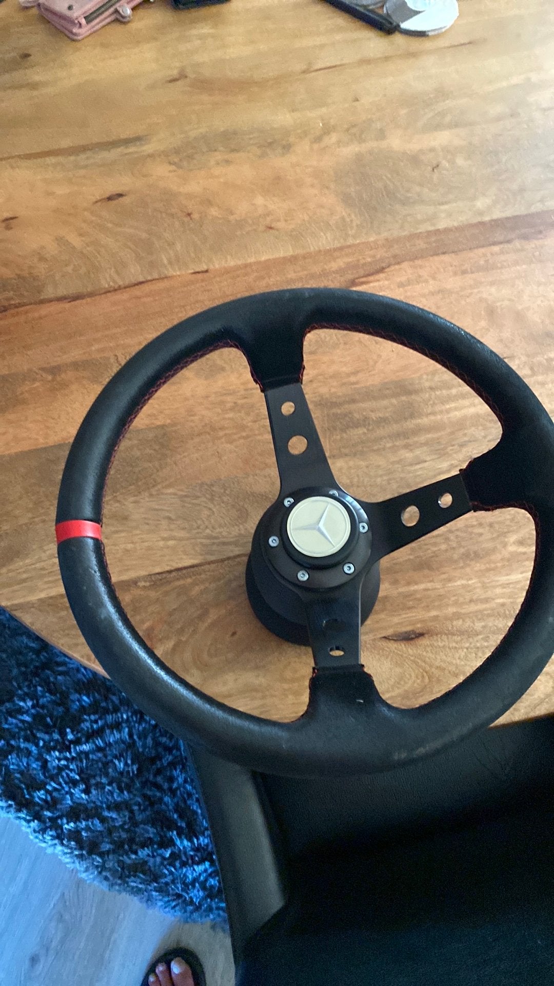 Sportstuur Mercedes, Ophalen