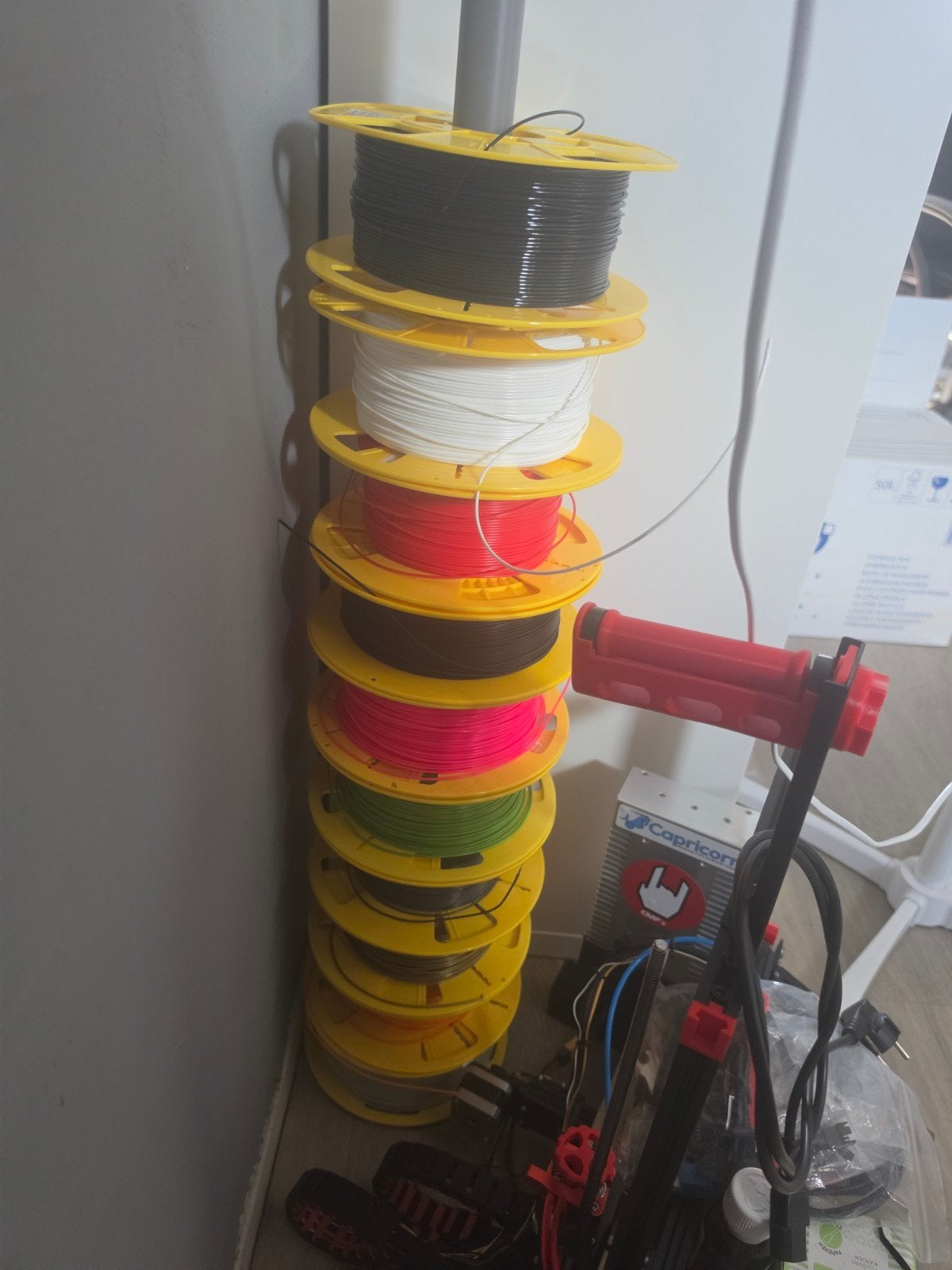 3D printer met diverse filamenten, Computers en Software, 3D Printers, Gebruikt, Filament, Ophalen