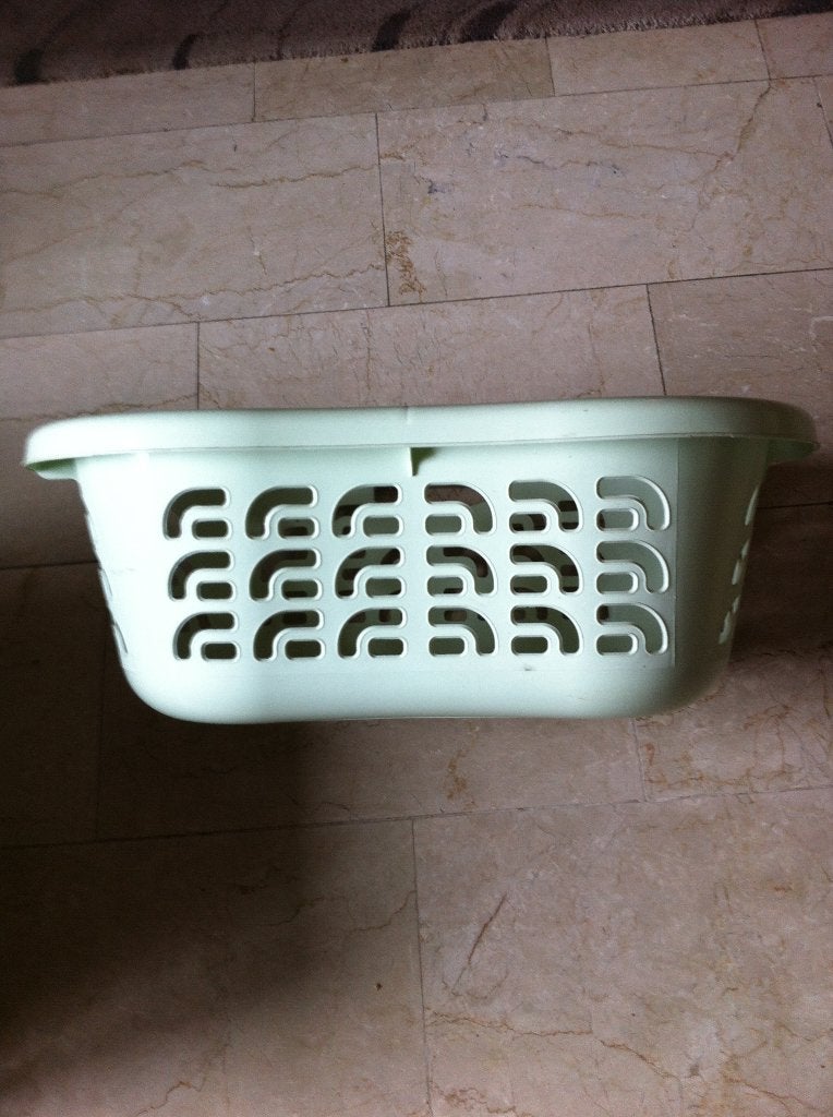 Was mand Curver groen L 65 Br 45bH 27 cm, Kunststof, Mand, Ophalen of Verzenden, Zo goed als nieuw