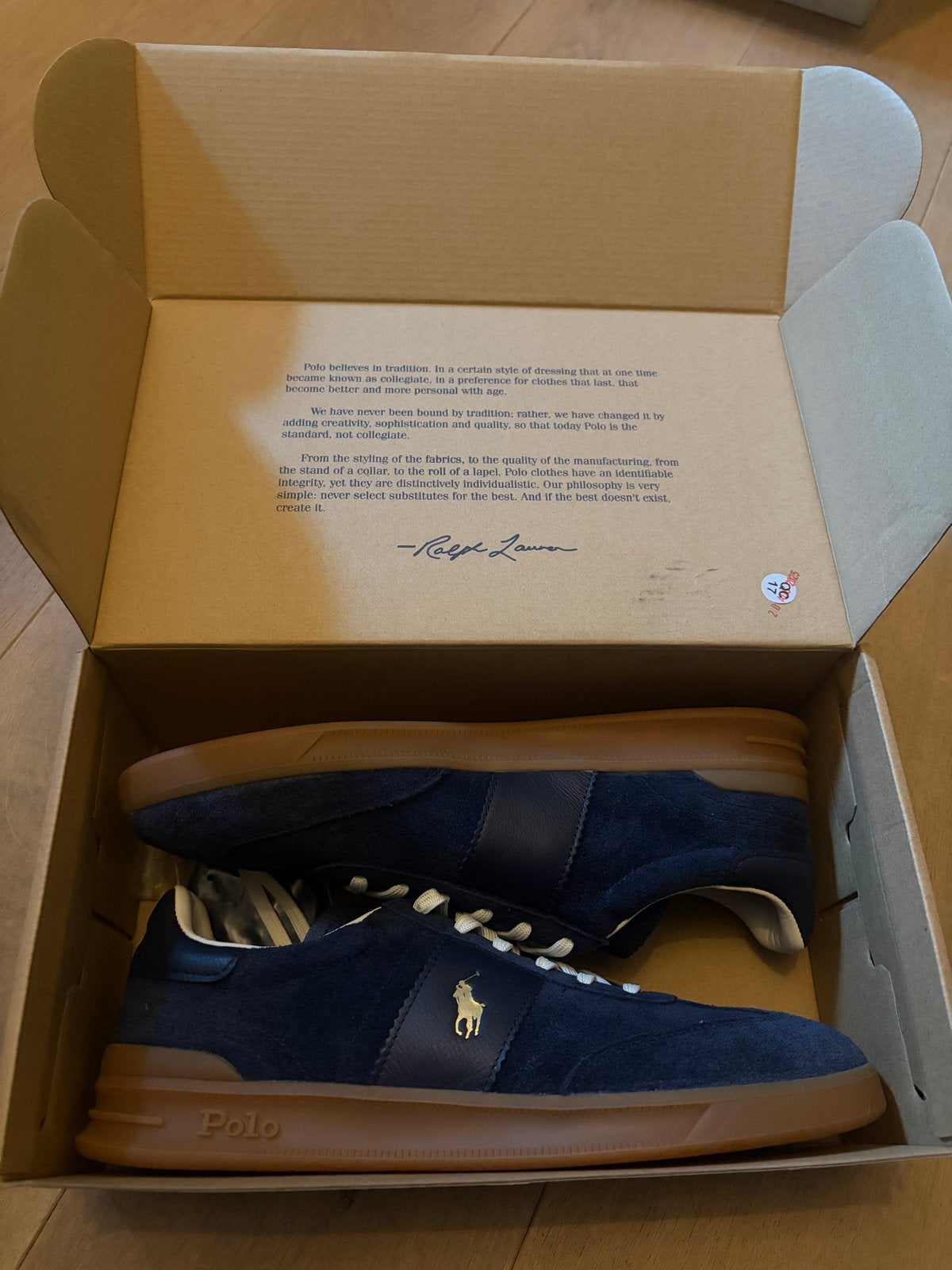 Ralph Lauren Heritage Aera Suède Sneakers - Hunter Navy - 44, Kleding | Heren, Blauw, Ralph Lauren, Nieuw, Ophalen of Verzenden