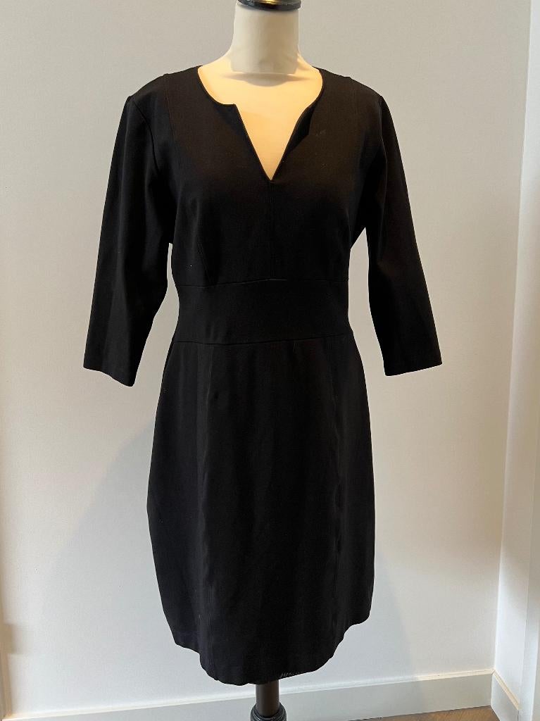 Heel goed zwart Parioli V hals shapewear jurk XL 42 tailor, Zwart, Maat 42/44 (L), Ophalen of Verzenden, Zo goed als nieuw