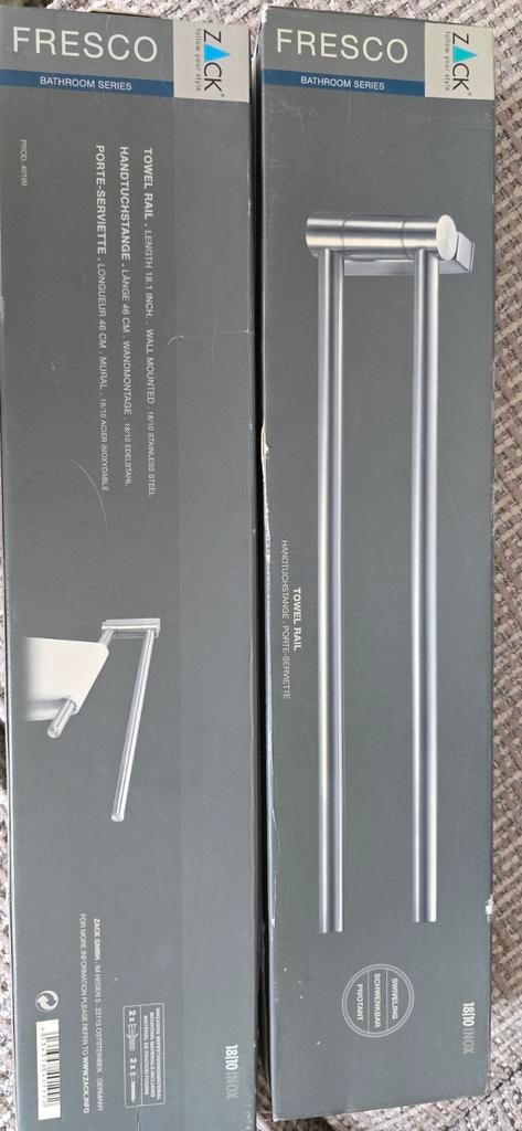 Zack Fresco Handdoekstang - Nieuw in doos, Ophalen of Verzenden, Nieuw, Overige kleuren, Handdoekenrek