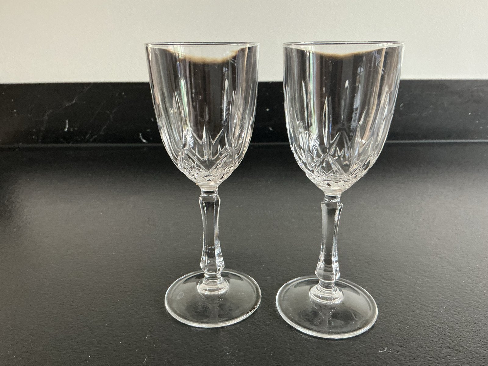 2 Kristallen Wijnglazen - Capri Crystal Italia, Ophalen of Verzenden