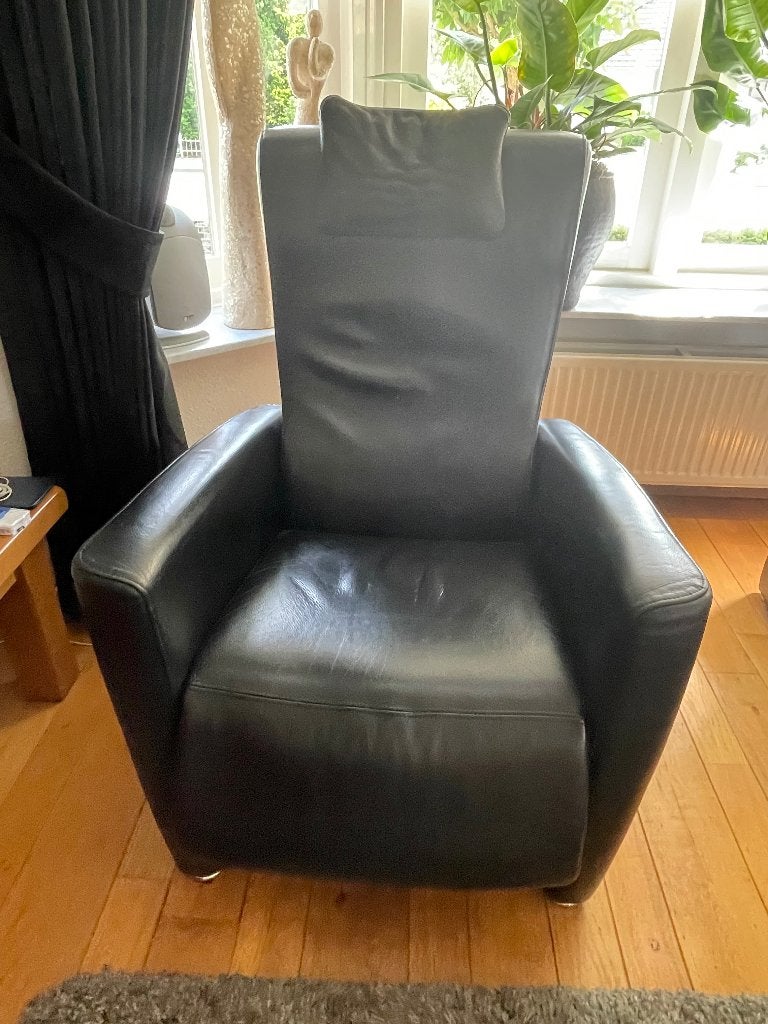 Fauteuils, Huis en Inrichting, Ophalen, Gebruikt, 50 tot 75 cm, Leer
