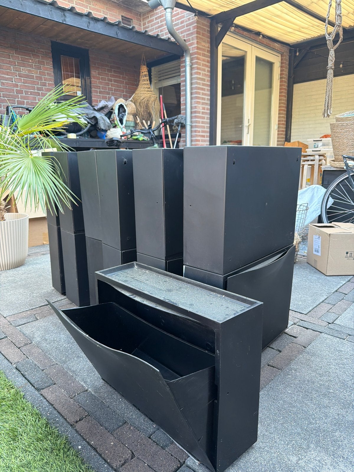 Trones IKEA schoenenkasten (zwart) | 13 stuks, Huis en Inrichting, Ophalen, Gebruikt