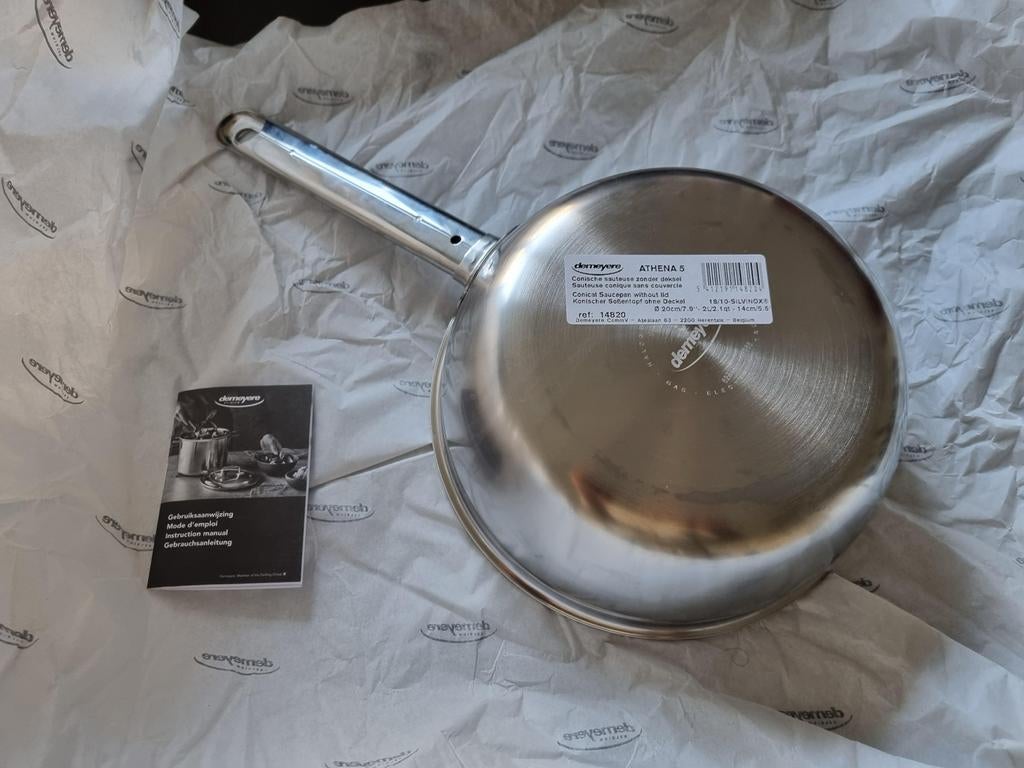 Demeyere sauspan Athena 5, Huis en Inrichting, Keuken | Potten en Pannen, Ophalen, Overige typen, Nieuw, Rvs