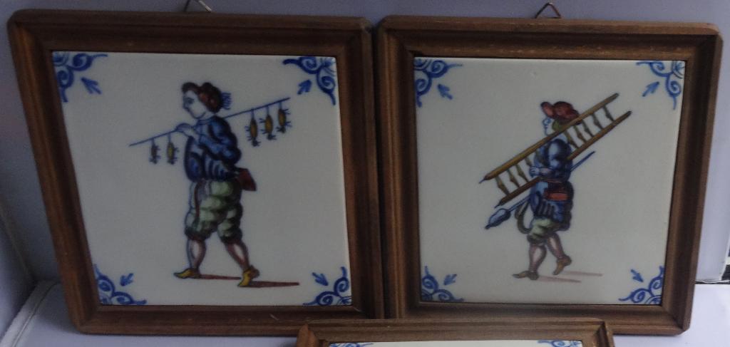 TWEE BEROEPEN TEGELS * Harlingen *, Verzenden