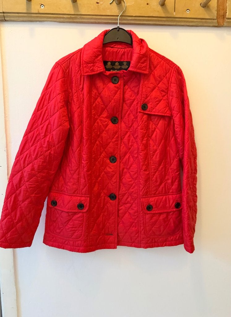 Barbour rood 38, Ophalen of Verzenden, Zo goed als nieuw, Maat 38/40 (M), Rood