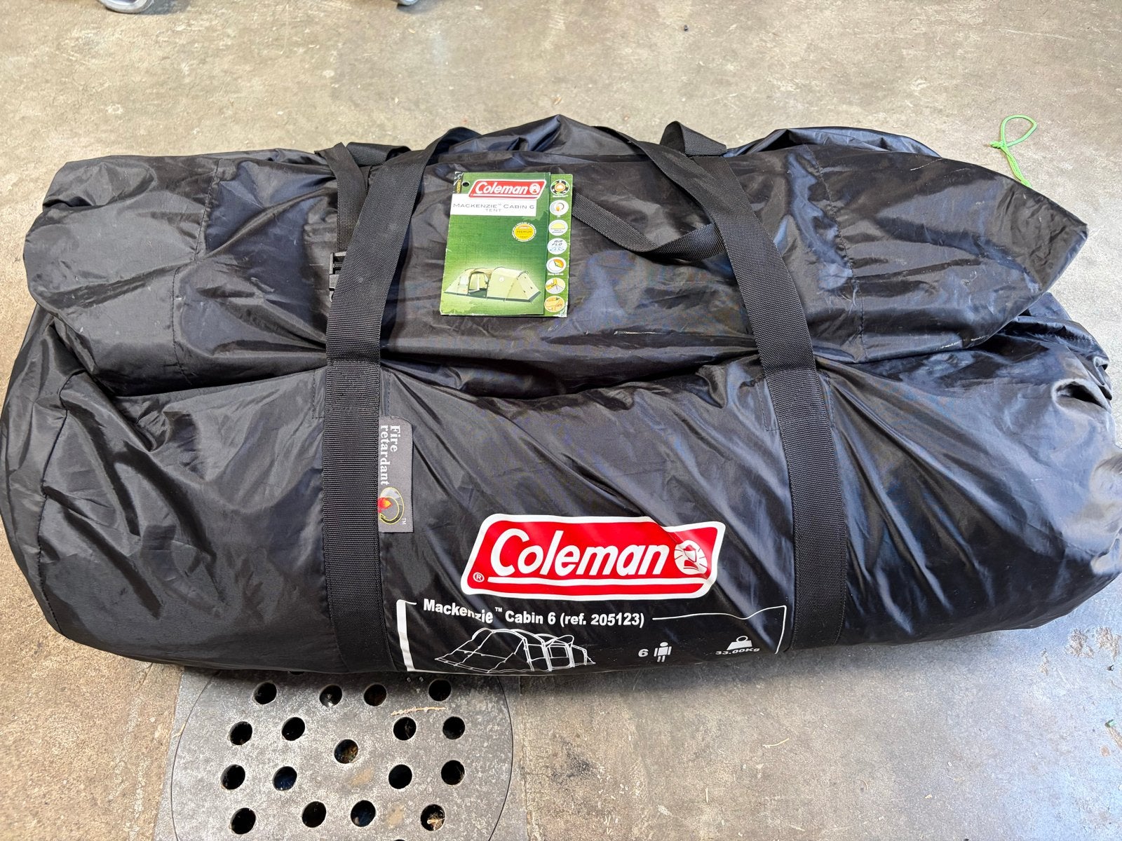 Coleman MacKenzie Cabin 6 persoons tent - 33 kg, Caravans en Kamperen, Tenten, Ophalen, Coleman, Gebruikt, Onbekend