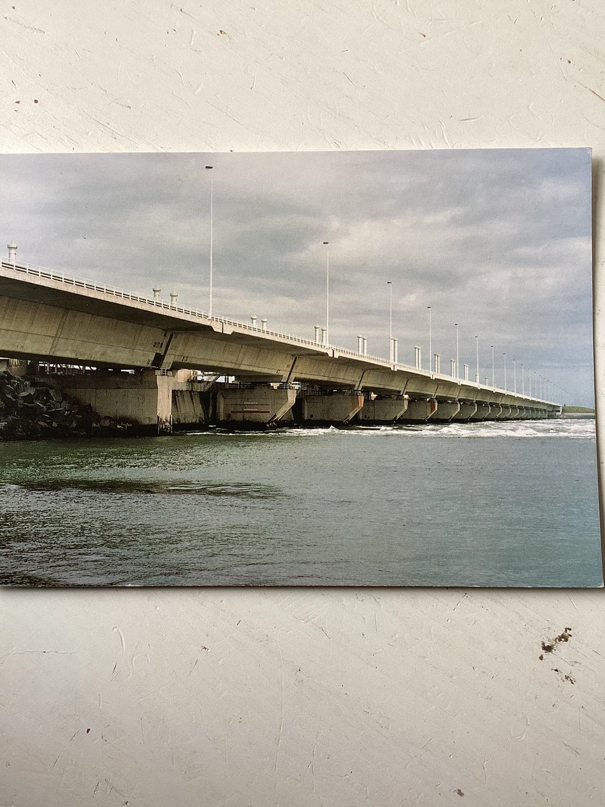 Ansichtkaart Deltawerken Pijlerdam Oosterschelde, Verzenden, Gelopen, Zeeland