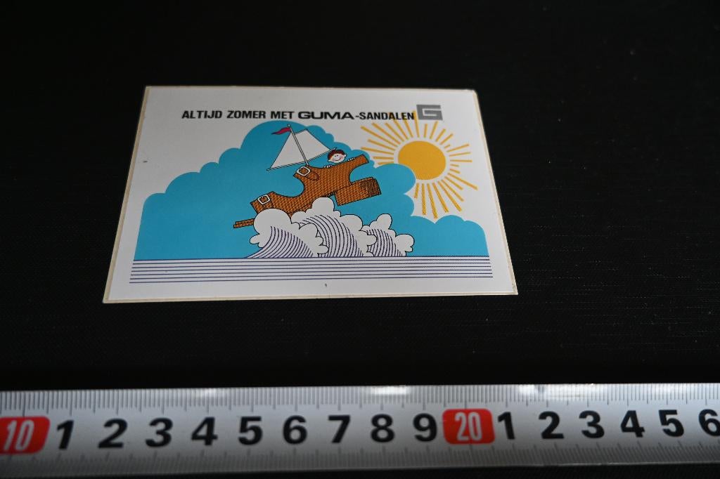 sticker Altijd zomer met GUMA sandalen, Ophalen, Zo goed als nieuw
